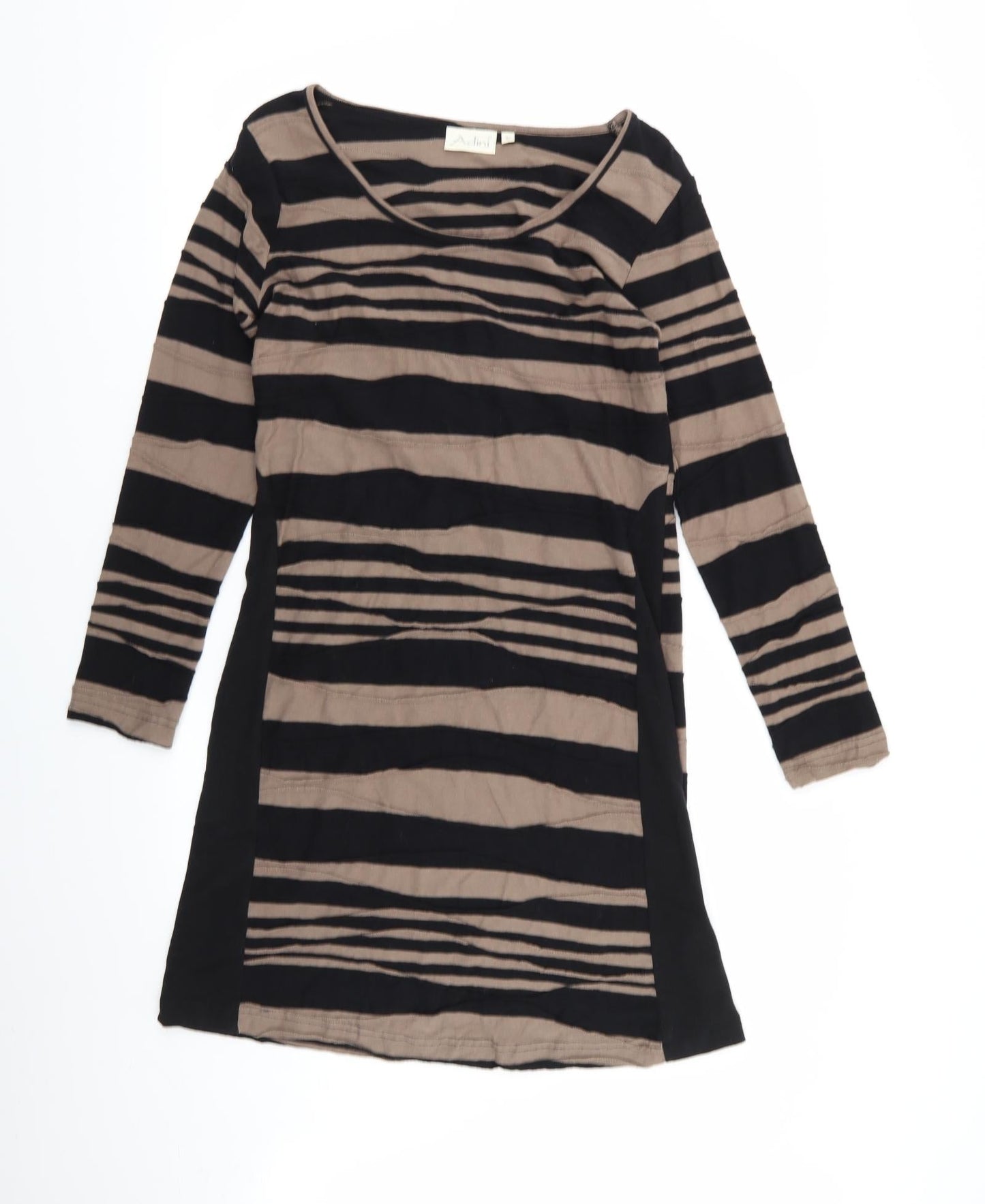 Adini Womens Multicoloured Striped  A-Line  Size XS