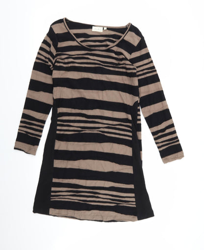 Adini Womens Multicoloured Striped  A-Line  Size XS