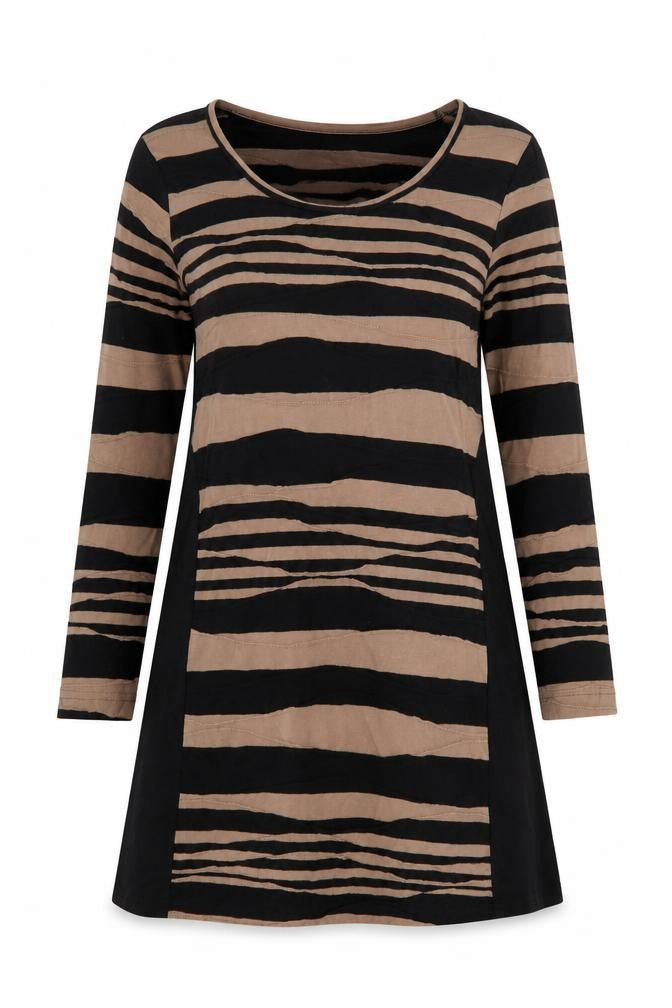 Adini Womens Multicoloured Striped  A-Line  Size XS