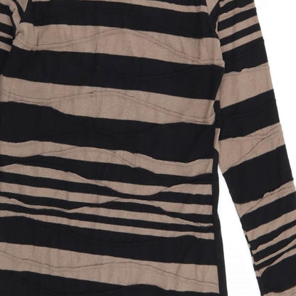 Adini Womens Multicoloured Striped  A-Line  Size XS