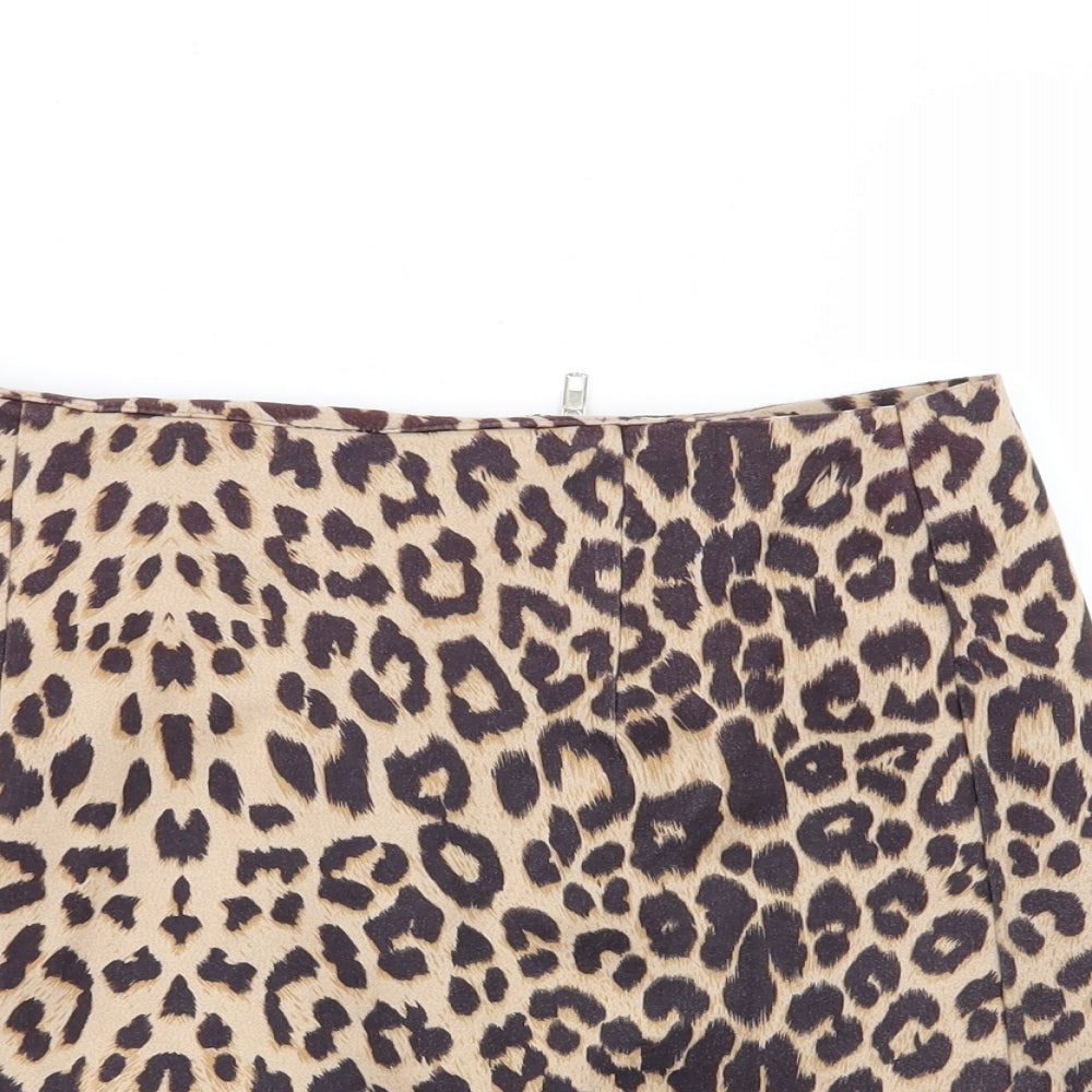 cameo rose Womens Multicoloured Animal Print  Mini Skirt Size 6