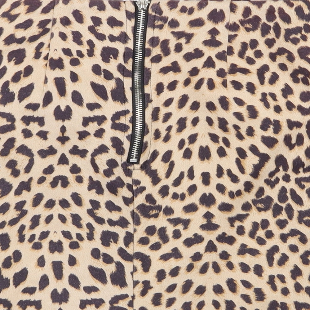 cameo rose Womens Multicoloured Animal Print  Mini Skirt Size 6