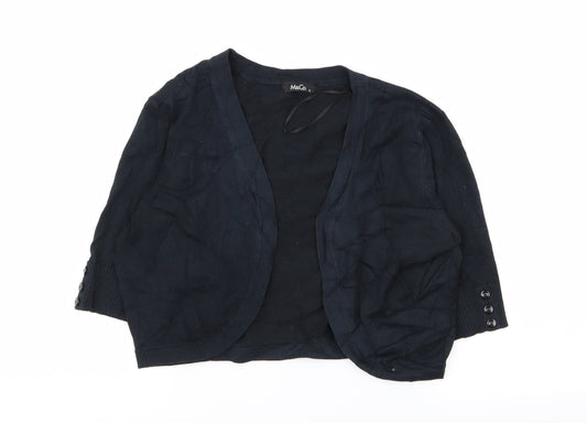 Womens UK Size S M&Co Blue Cardigan Jumper