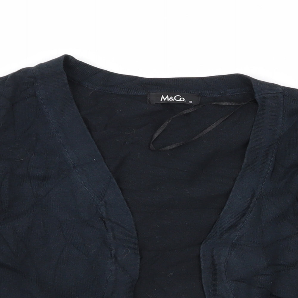 Womens UK Size S M&Co Blue Cardigan Jumper
