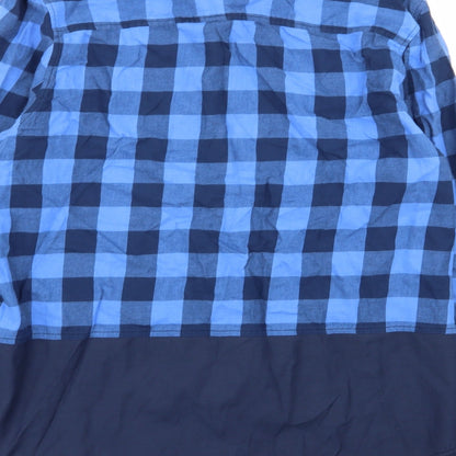Mens UK Size L Native Youth Blue  Button-Up Long Sleeve Casual Shirt