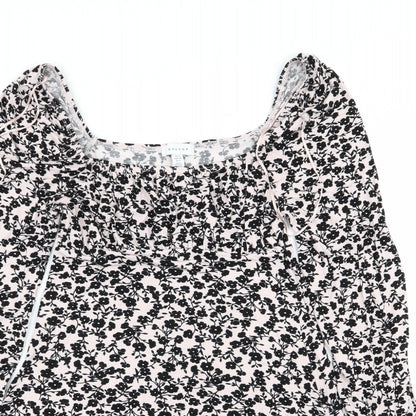 Topshop Womens Multicoloured Floral  Fit & Flare  Size 10