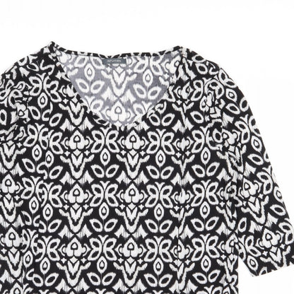 intuition Womens Multicoloured Geometric  T-Shirt Dress  Size 12