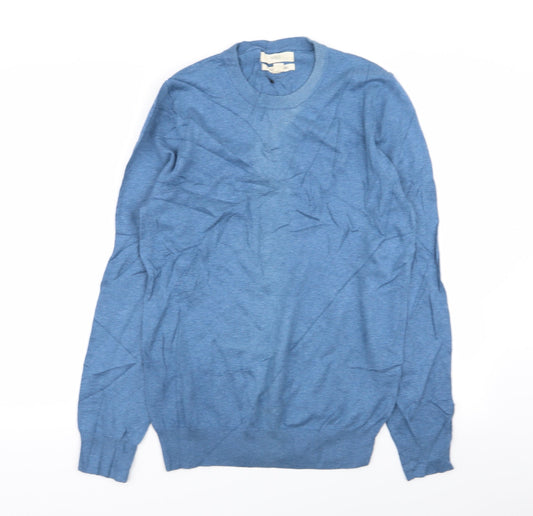M&S Mens Blue   Pullover Jumper Size S
