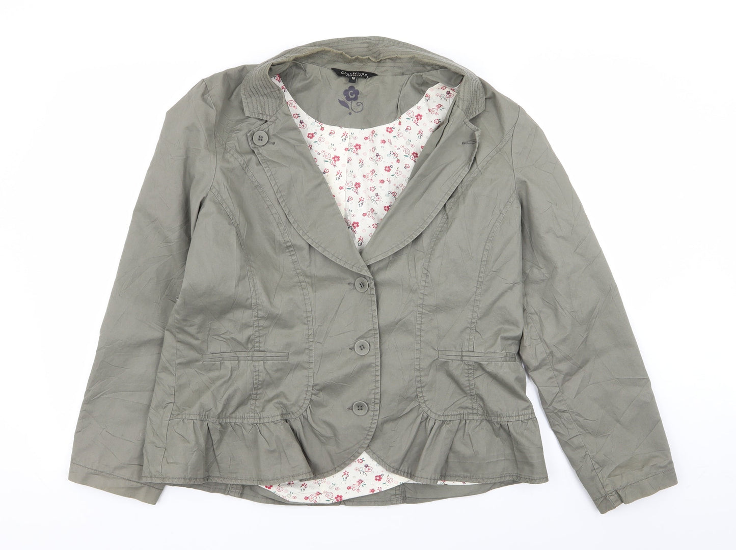 Debenhams Womens Green   Jacket Blazer Size 16