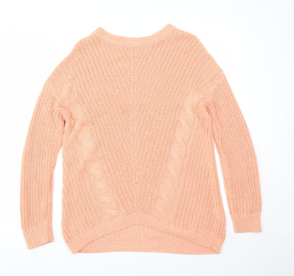 George Womens Orange   Pullover Jumper Size 10