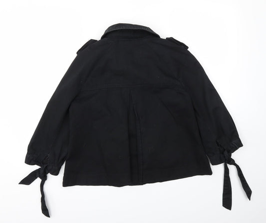 Primark Womens Black   Jacket Coat Size 10