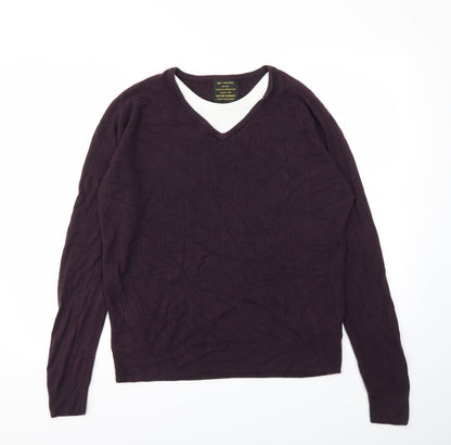 Vintage Garment Mens Purple   Pullover Sweatshirt Size L