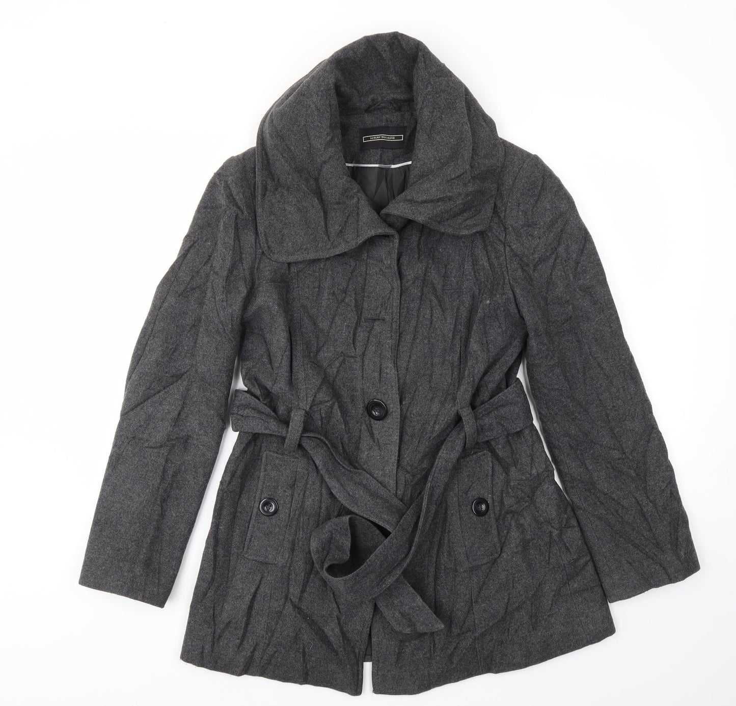 Woolmark Womens Grey   Jacket Coat Size 10