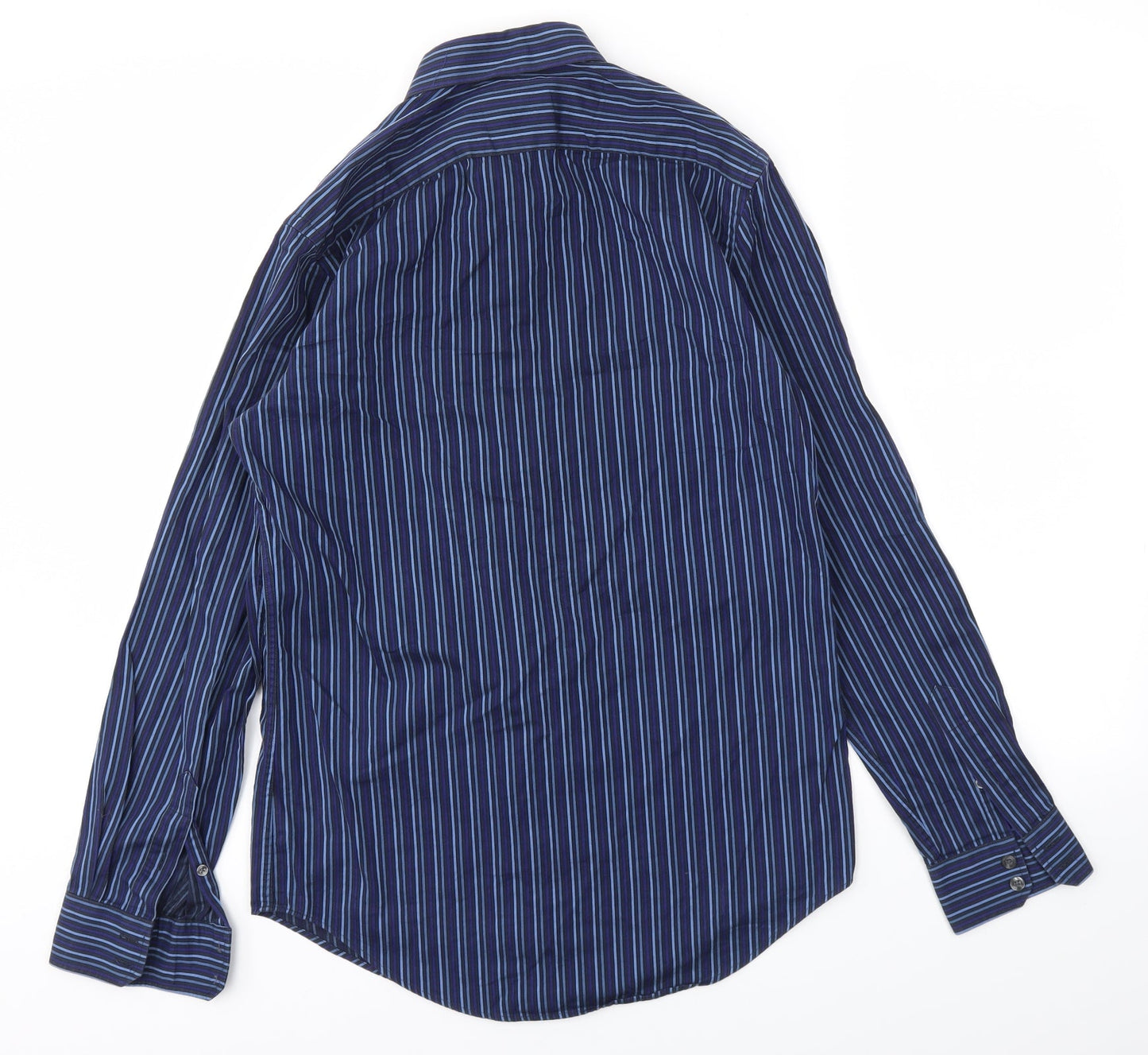 St George Mens Blue Striped   T-Shirt Size 15