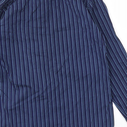St George Mens Blue Striped   T-Shirt Size 15