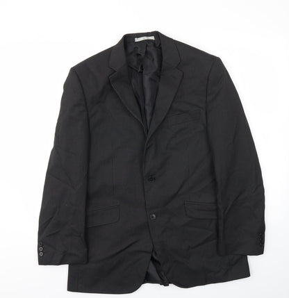Mens UK Size 40 Preworn Regular Black Suit Jacket