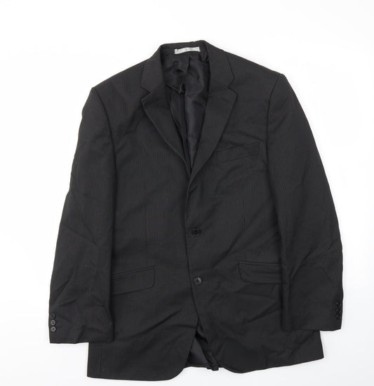 Mens UK Size 40 Preworn Regular Black Suit Jacket