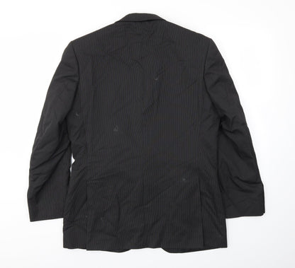 Mens UK Size 40 Preworn Regular Black Suit Jacket