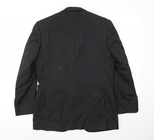 Mens UK Size 40 Preworn Regular Black Suit Jacket