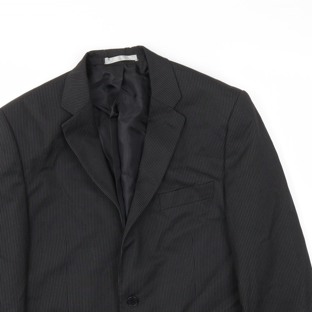 Mens UK Size 40 Preworn Regular Black Suit Jacket