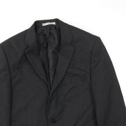 Mens UK Size 40 Preworn Regular Black Suit Jacket