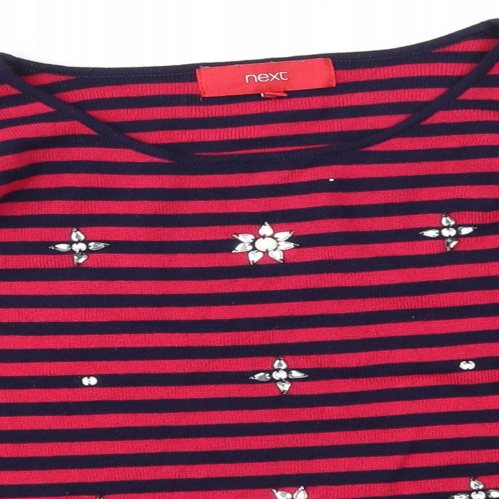 Womens UK Size 12 NEXT Pink Basic T-Shirt