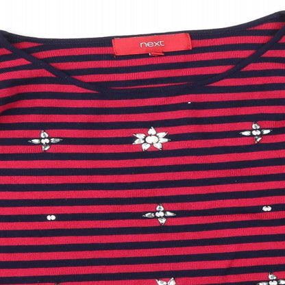 Womens UK Size 12 NEXT Pink Basic T-Shirt