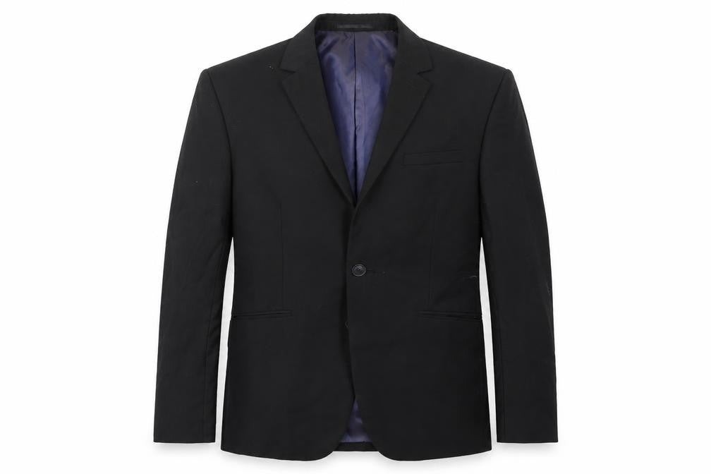 Mens UK Size 38 Topman Regular Black Suit Jacket