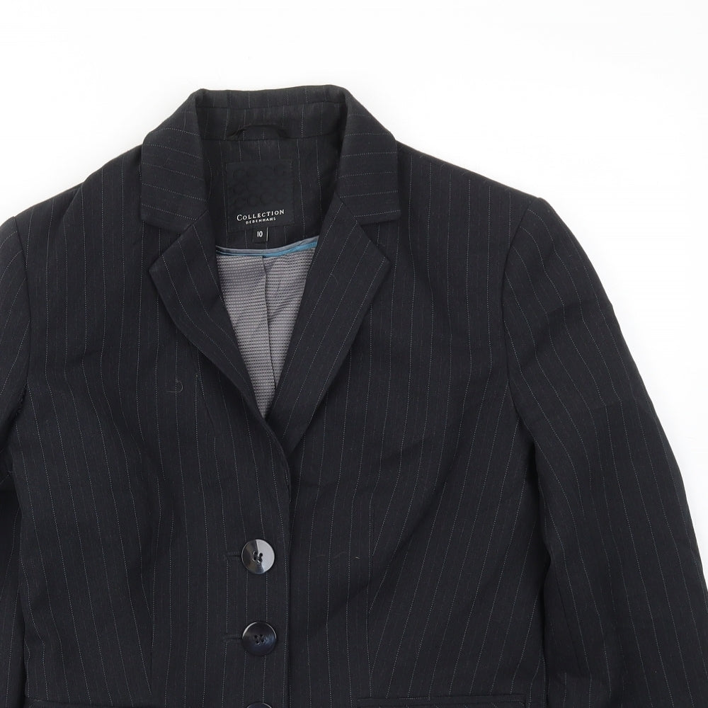 Debenhams Womens Blue   Jacket Blazer Size 10