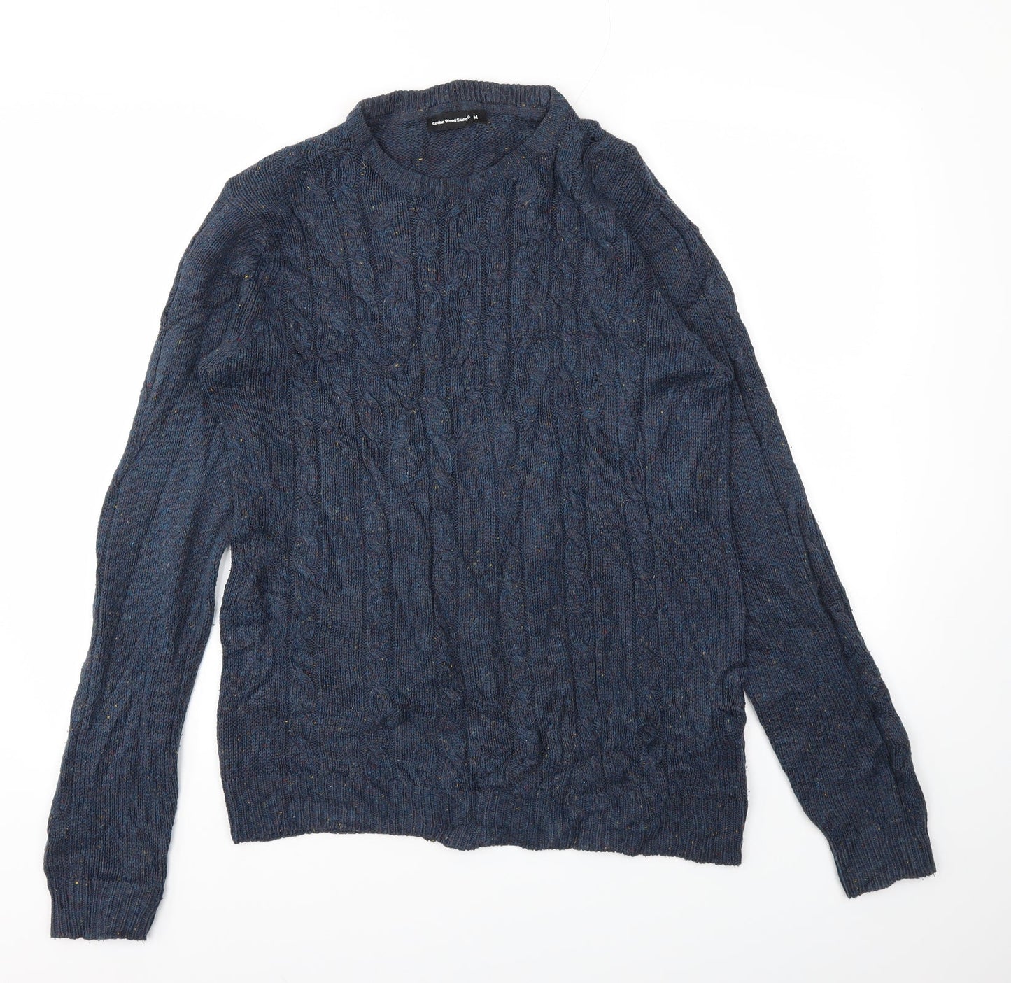 Mens UK Size M Cedar Wood State Blue Pullover Sweatshirt