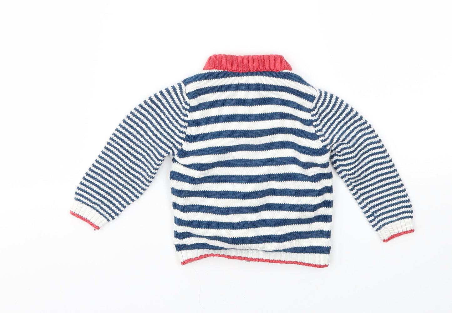 jhon lewis  Boys Blue Striped  Basic Jacket Jacket Size 3-6 Months
