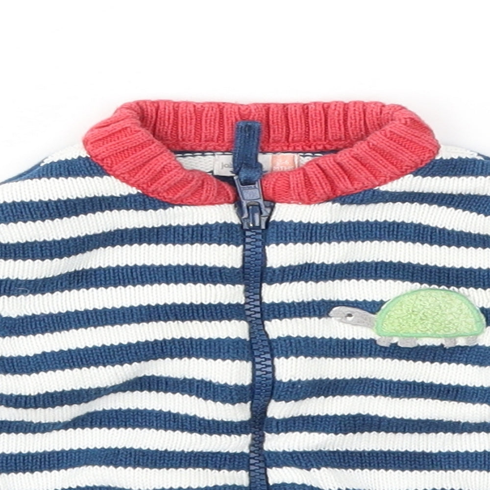 jhon lewis  Boys Blue Striped  Basic Jacket Jacket Size 3-6 Months