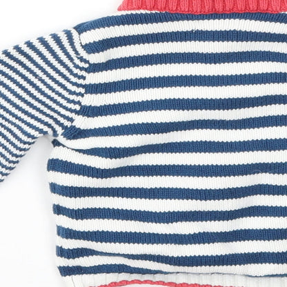 jhon lewis  Boys Blue Striped  Basic Jacket Jacket Size 3-6 Months
