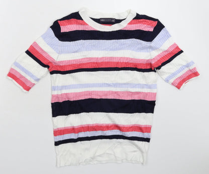 Womens UK Size 12 Marks and Spencer Multicoloured Pullover Jumper