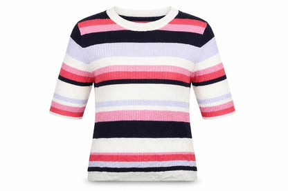 Marks & Spencer Womens Multicoloured Striped Knit Pullover Jumper Size 12