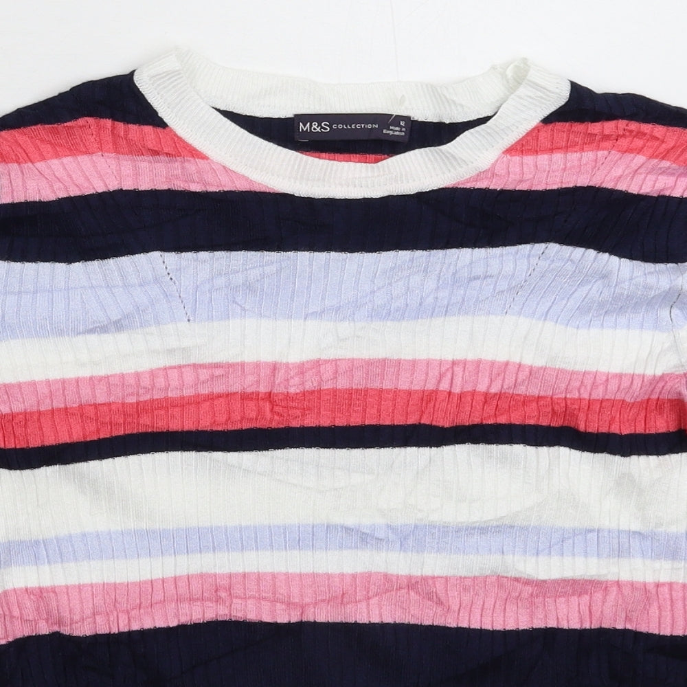 Womens UK Size 12 Marks and Spencer Multicoloured Pullover Jumper