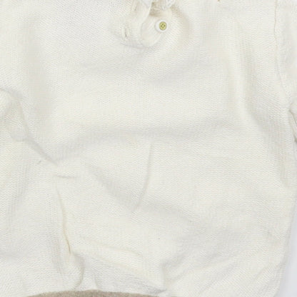 Catherine Malandrino Baby White  Knit Pullover Jumper Size 6-9 Months