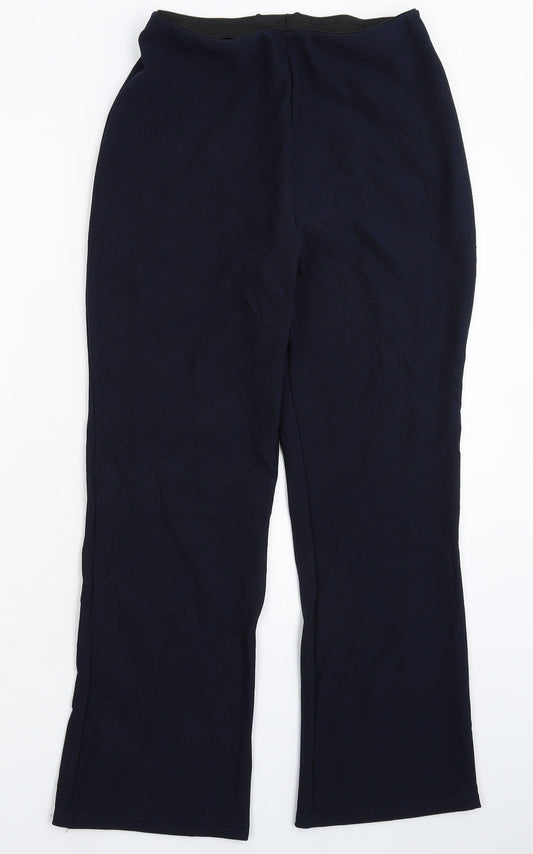 Womens UK Size 14 Preworn Regular Fit  Blue Trousers