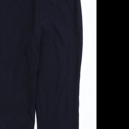 Womens UK Size 14 Preworn Regular Fit  Blue Trousers