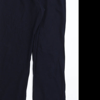 Womens UK Size 14 Preworn Regular Fit  Blue Trousers