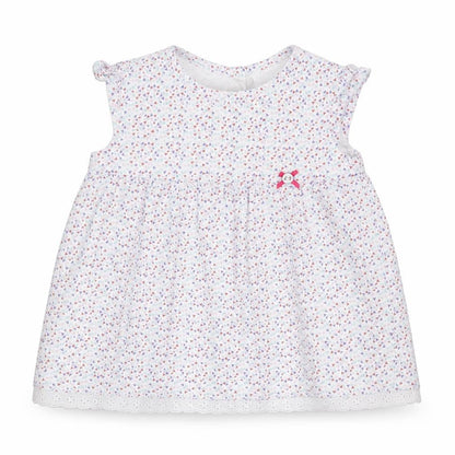 F&F Girls White   Fit & Flare  Size 3-6 Months