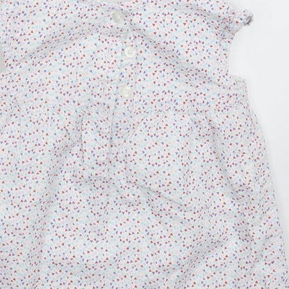 F&F Girls White   Fit & Flare  Size 3-6 Months