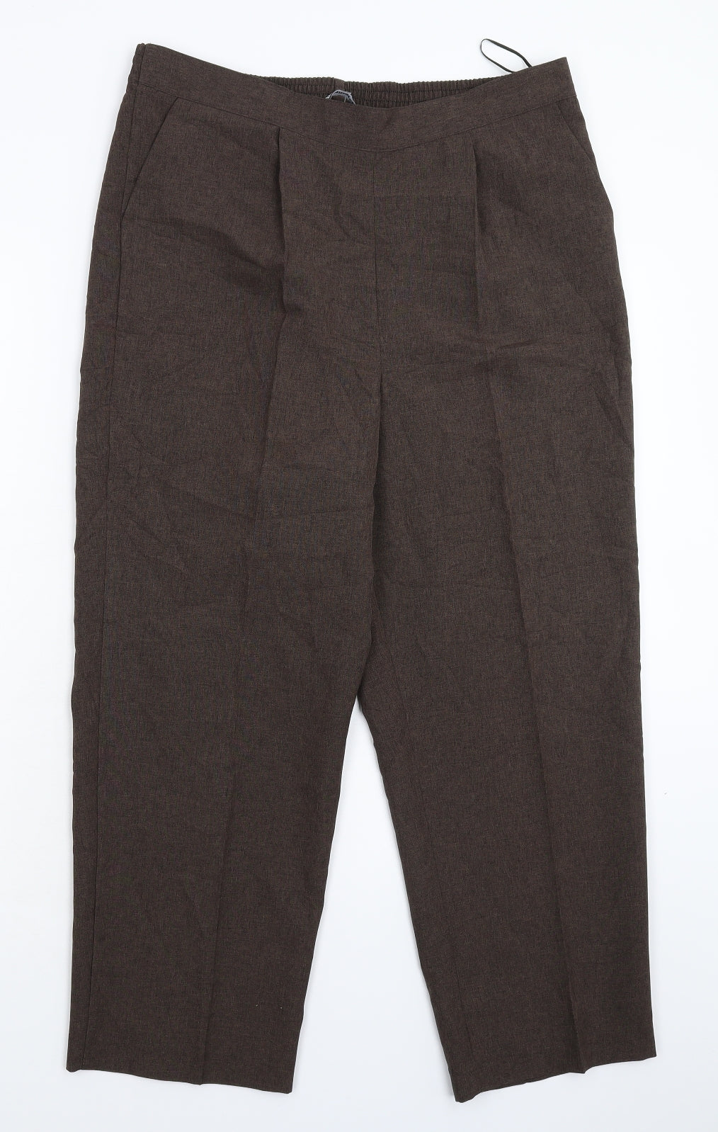Bonmarché Womens Grey   Cropped Trousers Size 14 L24 in