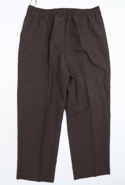 Bonmarché Womens Grey   Cropped Trousers Size 14 L24 in