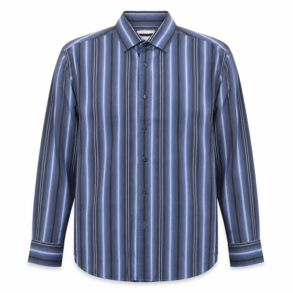 Mens UK Size L BHS Multicoloured  Button-Up Long Sleeve Casual Shirt
