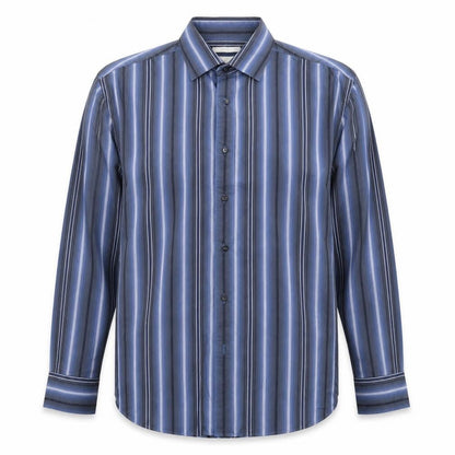 Mens UK Size L BHS Multicoloured  Button-Up Long Sleeve Casual Shirt