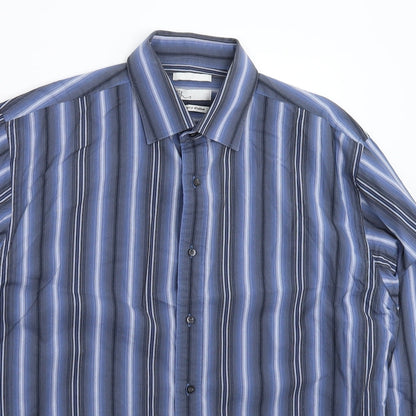 Mens UK Size L BHS Multicoloured  Button-Up Long Sleeve Casual Shirt