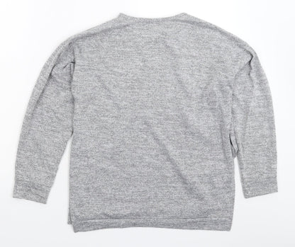 Boohoo Womens Grey  Knit Pullover Jumper Size 8