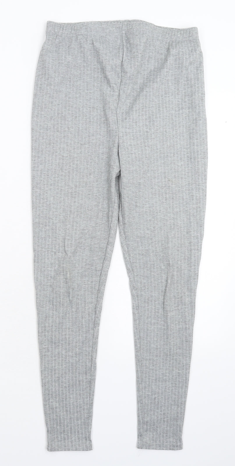 Boohoo Womens Grey   Capri Leggings Size 8 L27 in