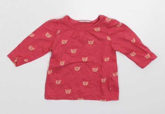 NEXT Girls Pink   Basic T-Shirt Size 3-6 Months